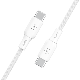 USB-C to USB-C Cable 100W, White, hi-res